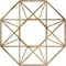 Ekena Millwork Guardian Architectural Grade PVC Pierced Ceiling Medallion, Antiqued Bronze, 34"OD x 13 1/4"ID x 1"P CMPP34GDABZ - alternate 1